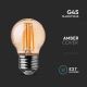 Bec LED FILAMENT AMBER G45 E27/4W/230V 2200K