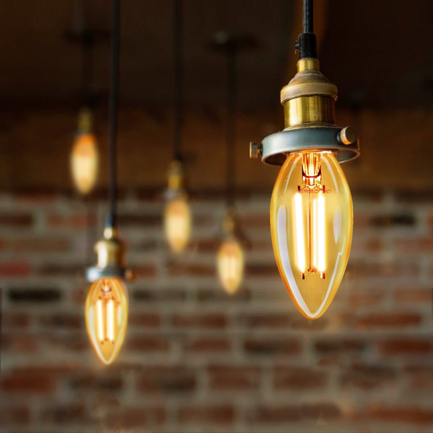 Bec LED FILAMENT C35 E27/8W/230V 2200K - Aigostar