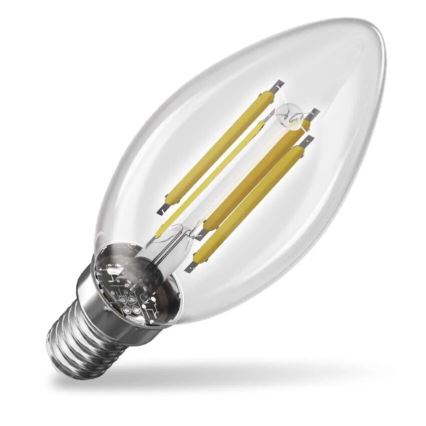 Bec LED FILAMENT E14/3,8W/230V 2700K