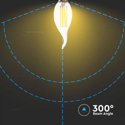 Bec LED filament E14/4W/230V/4000K