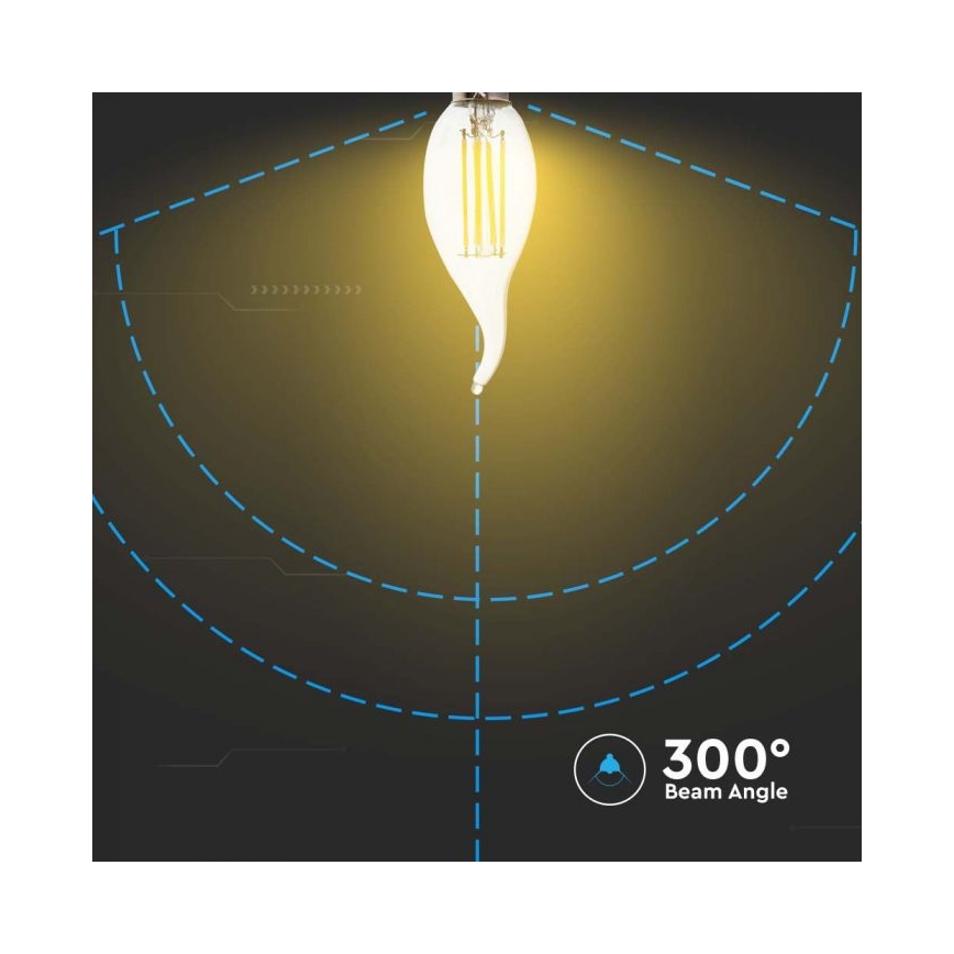 Bec LED filament E14/4W/230V/4000K