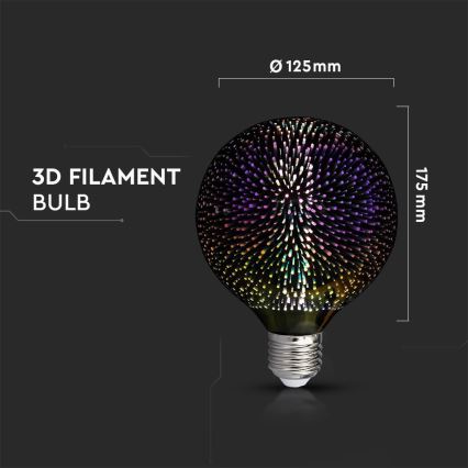 Bec LED FILAMENT G125 E27/4W/230V 3000K