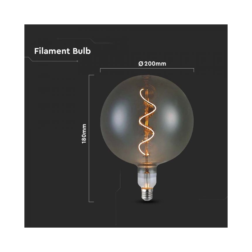 Bec LED FILAMENT G200 E27/4W/230V 2700K