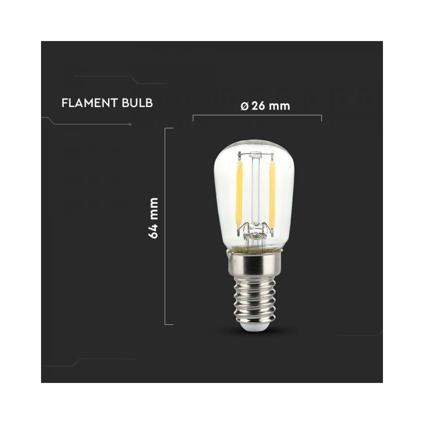 Bec LED Filament ST26 E14/2W/230V 3000K