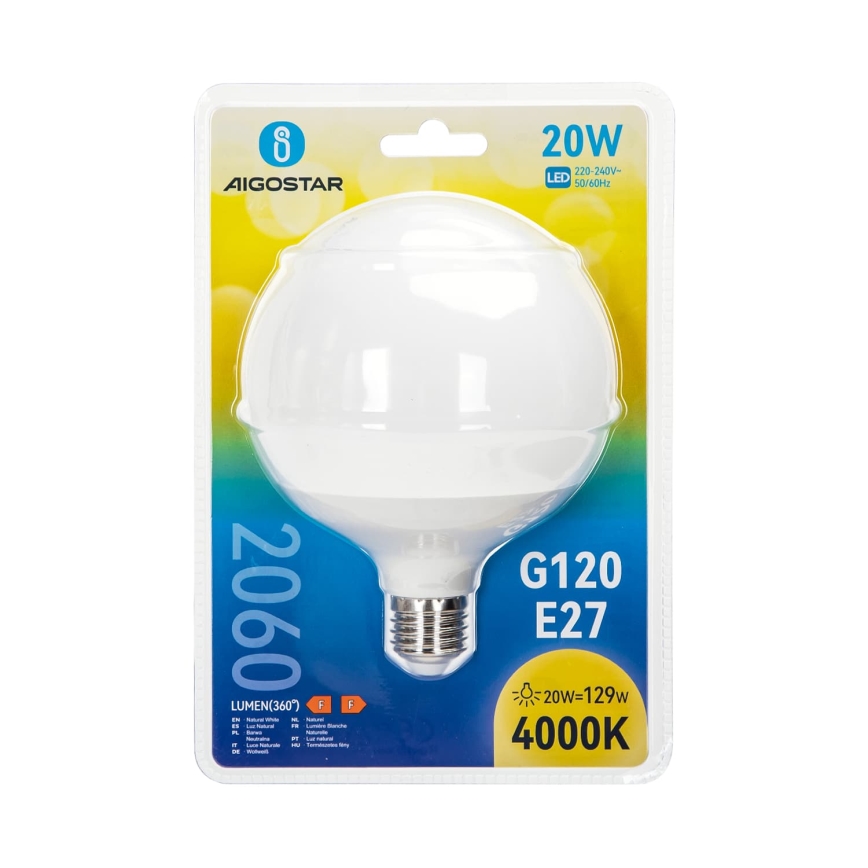 Bec LED G120 E27/20W/230V 4000K - Aigostar
