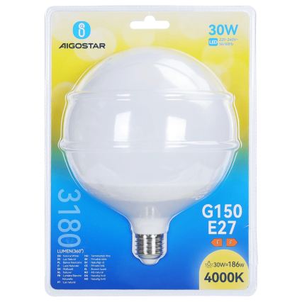 Bec LED G150 E27, 30 W, 230 V, 4000 K - Aigostar