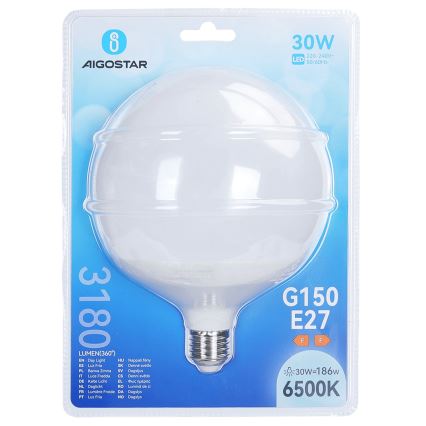 Bec LED G150 E27/30W/230V/6500K - Aigostar