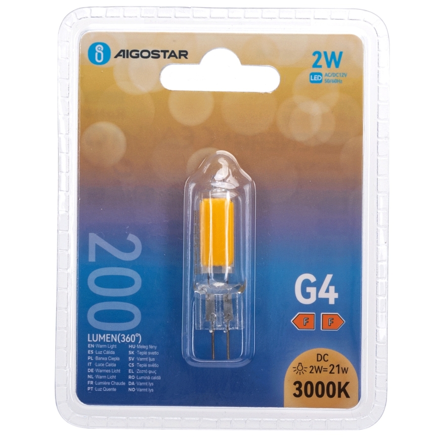 Bec LED G4/2W/12V 3000K - Aigostar