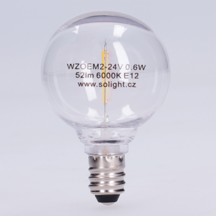 Bec LED G40 E12/0,6W/24V 6000K - Brilagi