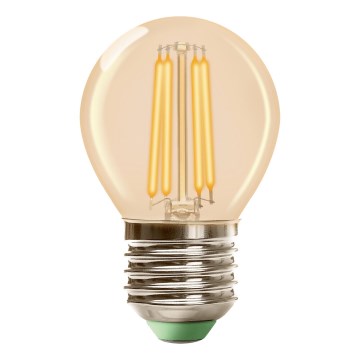 Bec LED G45 CLASSIC AMBER E27/6,5W/230V 2200K - Brilagi