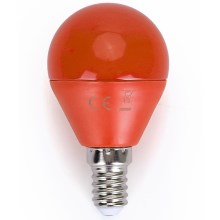Bec LED G45 E14/4W/230V portocaliu iAigostar