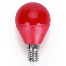 Bec LED G45 E14/4W/230V roșu Aigostar