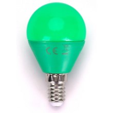 Bec LED G45 E14/4W/230V verde Aigostar