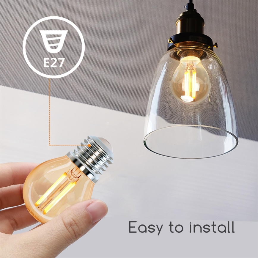 Bec LED G45 E27/4W/230V 2200K Aigostar