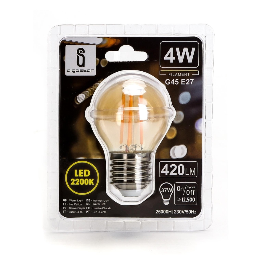 Bec LED G45 E27/4W/230V 2200K Aigostar