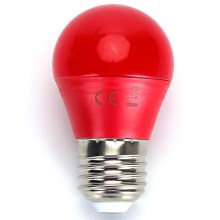Bec LED G45 E27/4W/230V roșu Aigostar