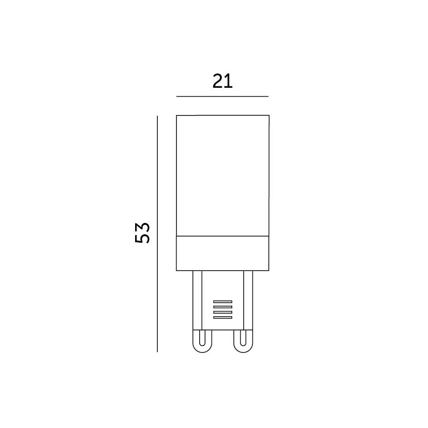 Bec LED G9/3W/230V 6000K 100°