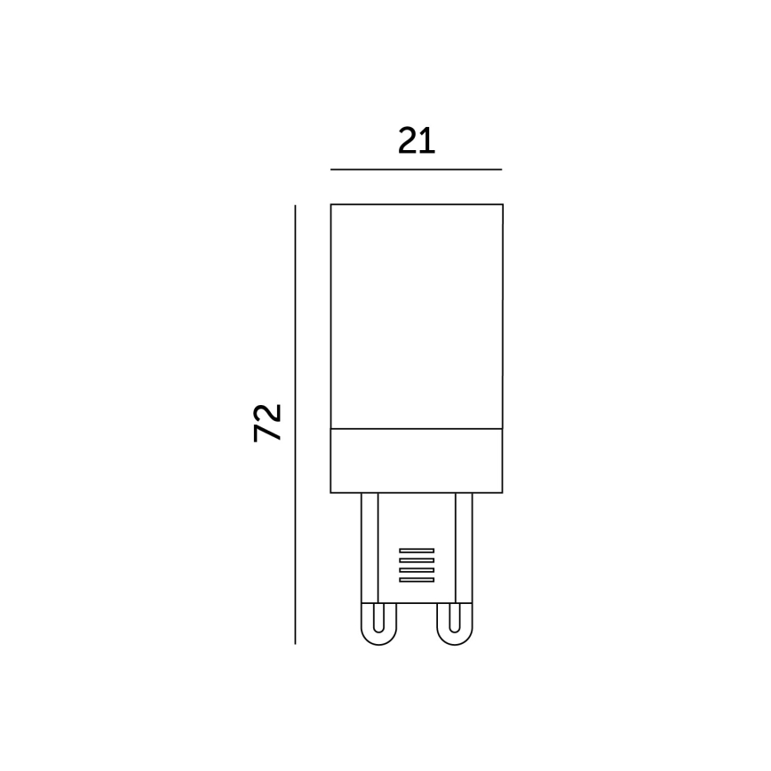 Bec LED G9/6W/230V 6000K