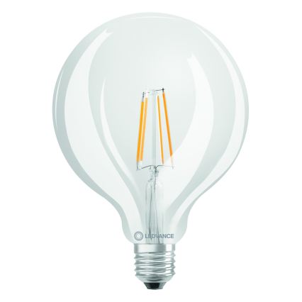 Bec LED Globe Classic cu filament G125 E27, 4W, 230V, 2700K - Ledvance