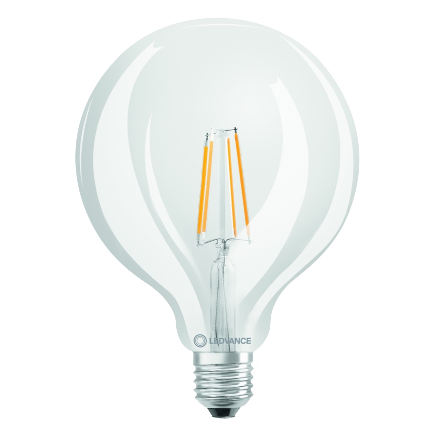 Bec LED Globe Classic cu filament G125 E27, 4W, 230V, 2700K - Ledvance