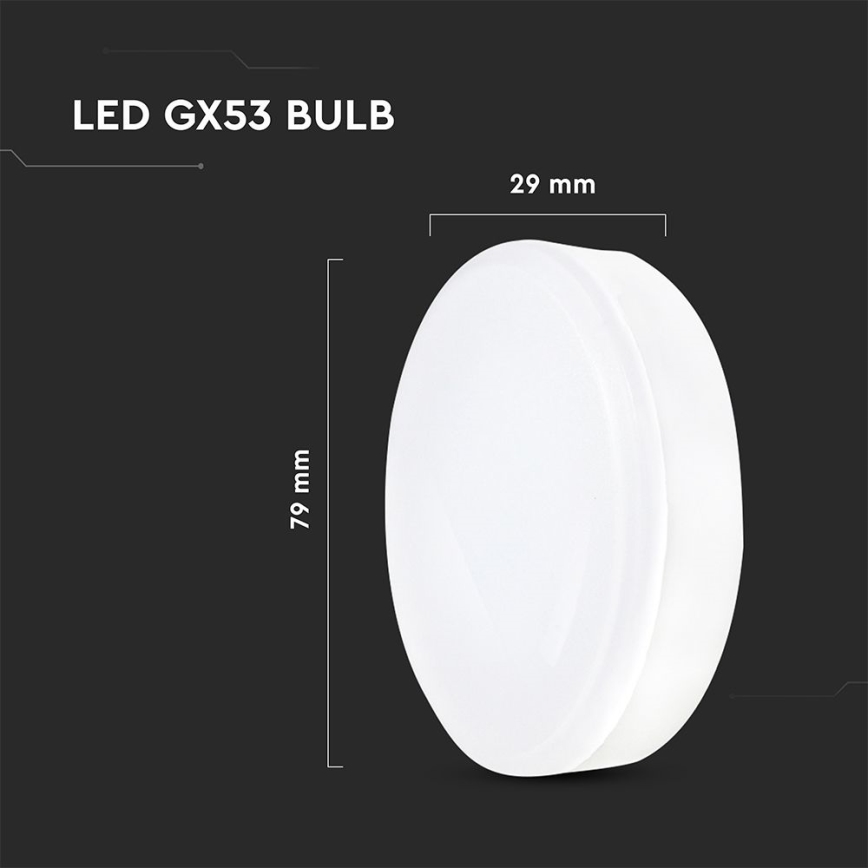 Bec LED GX53/6,4W/230V 4000K
