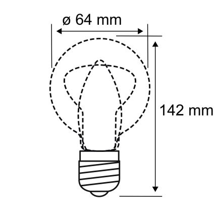 Bec LED INNER ST64 E27/3,5W/230V 1800K Paulmann 28885