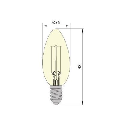 Bec LED LEDSTAR VINTAGE 1xE14/5W/230V
