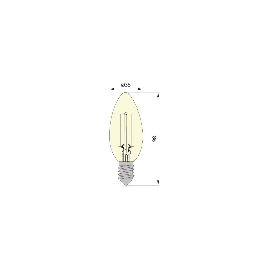 Bec LED LEDSTAR VINTAGE 1xE14/5W/230V