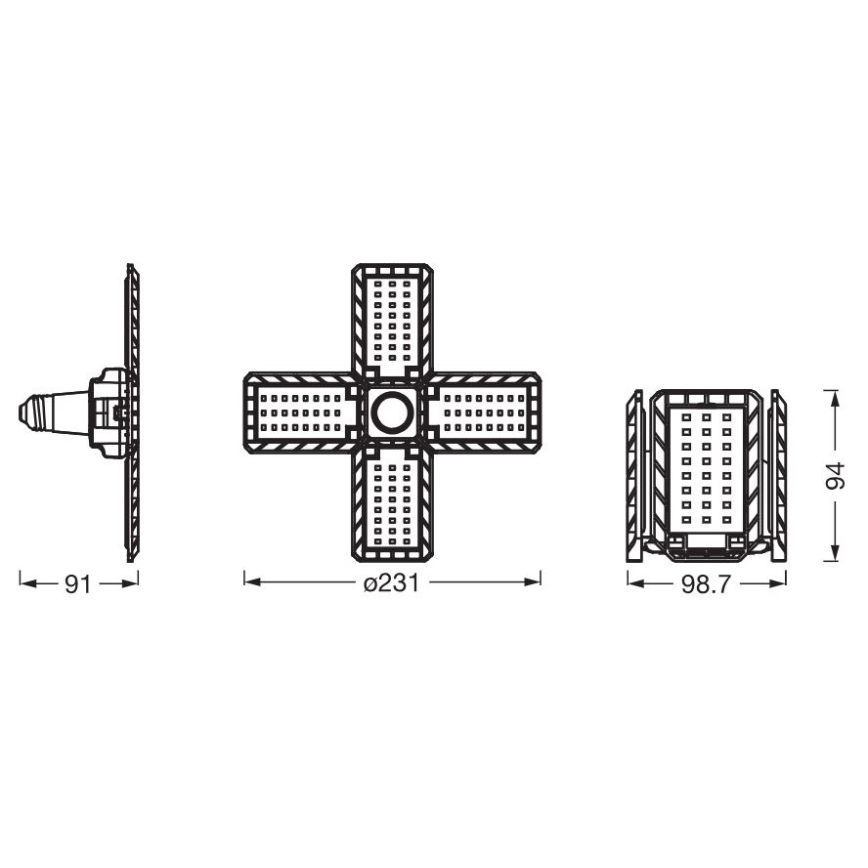 Bec LED Ledvance HIGHBAY E27/23W/230V 4000K