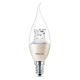 Bec LED lumanare cu lumina reglabila Philips Warm Glow E14/4W/230V - CANDLE
