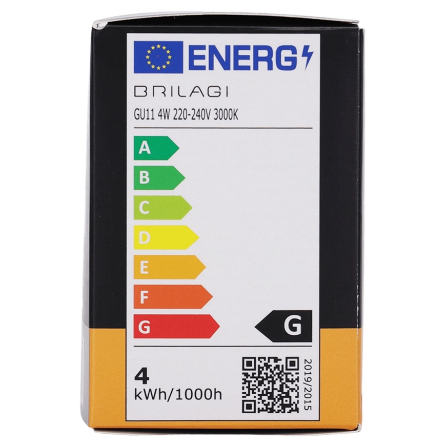 Bec LED MR11 GU10/4W/230V 3000K - BRILAGI