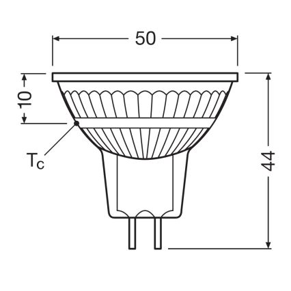 Bec LED MR16 dimabil GU5,3/5W/12V 4000K 36° CRI 90 - Osram