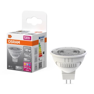 Bec LED MR16, soclu GU5,3, 5,6W, 12V, 2700/4000/6500K, 36° - Osram