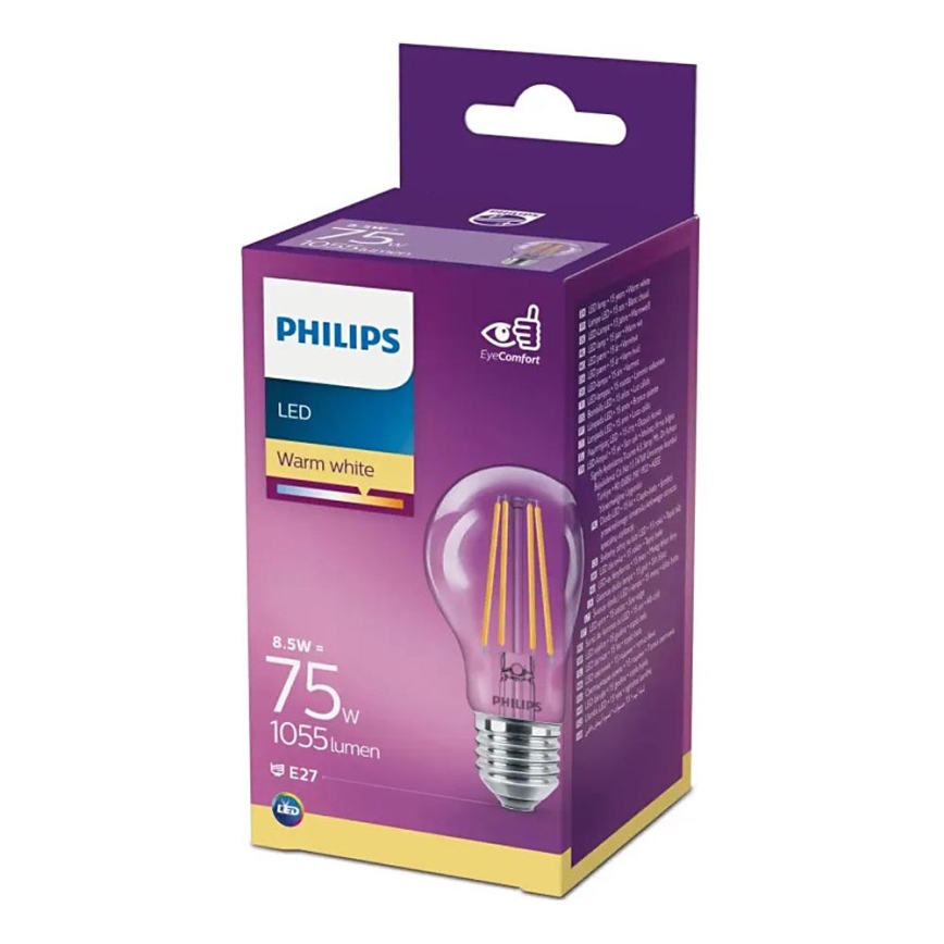 Bec LED Nordlux Philips A60 E27/8,5W/230V 2700K