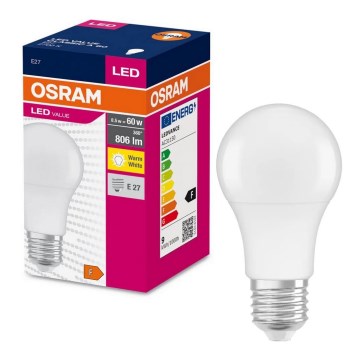 Bec LED Osram A60 E27/8,5W/230V 2700K