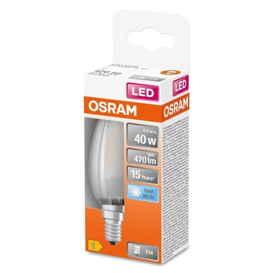 Bec LED Osram Bulb STAR B40 E14/4W/230V 4000K