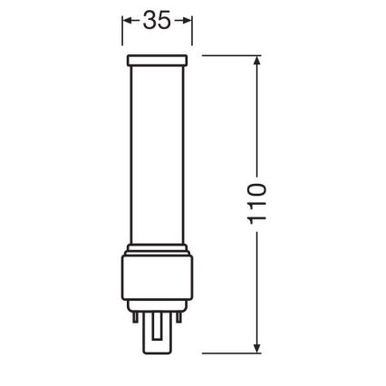 Bec LED Osram G24d-1/5W/230V 3000K