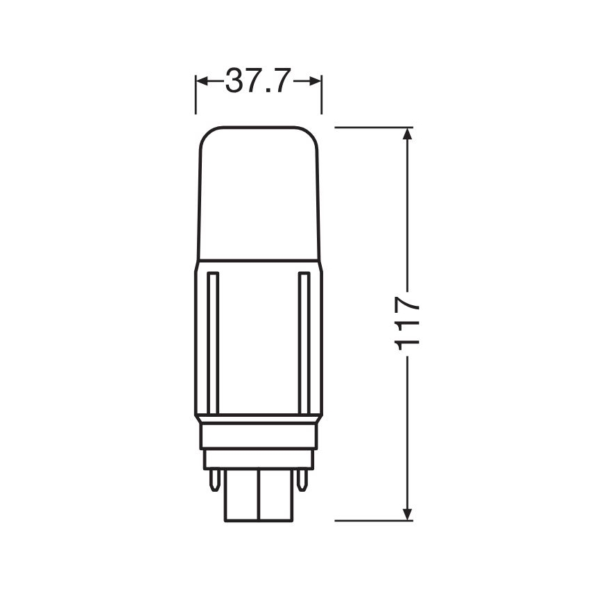 Bec LED Osram G24d/7,5W/230V 4000K
