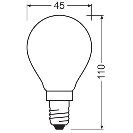 Bec LED Osram STAR E14/6,5W/230V 2700K