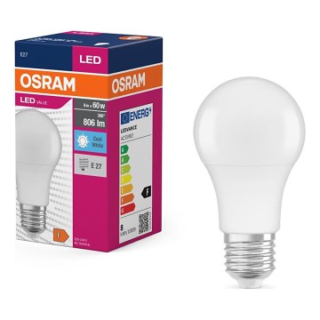 Bec LED Osram VALUE A60 E27/8W/230V 4000K