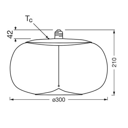 Bec LED Osram VINTAGE FILAMENT E27/2,5W/230V 2700K