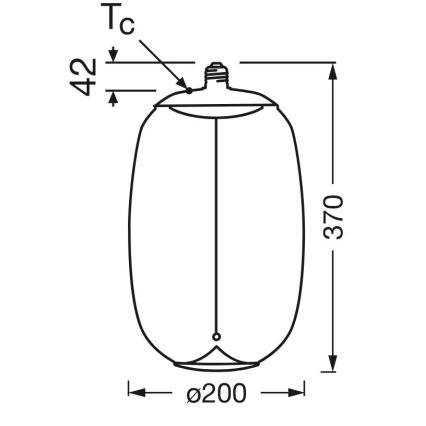 Bec LED Osram VINTAGE FILAMENT E27/4W/230V 2700K