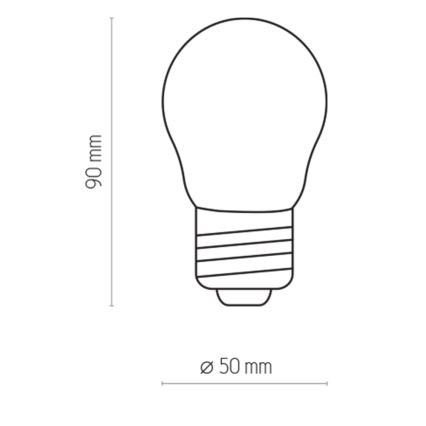 Bec LED P45 E27/2W/230V 2700K