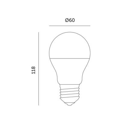 Bec LED pentru creșterea plantelor PLANTY E27/11W/230V 1200K alb
