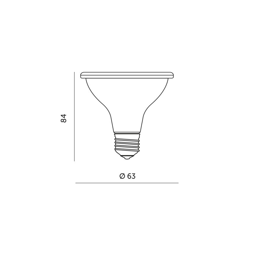 Bec LED pentru creșterea plantelor PLANTY E27/7W/230V 1200K negru