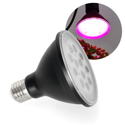 Bec LED pentru creșterea plantelor PLANTY E27/9W/230V 1200K negru