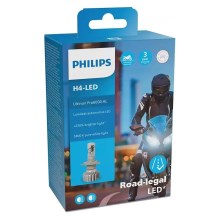 Bec LED pentru motocicletă Philips ULTION 11342 U6000 X1 H4 P43t-38/18W/12V 5800K