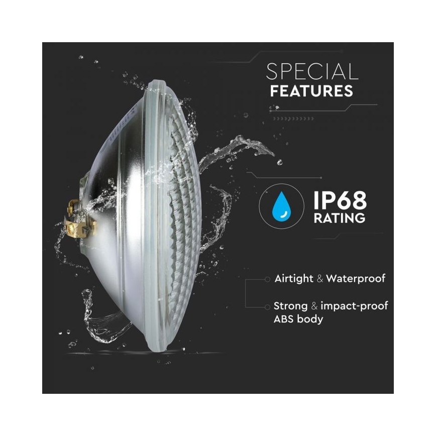 Bec LED pentru piscină LED/8W/12V IP68 6400K