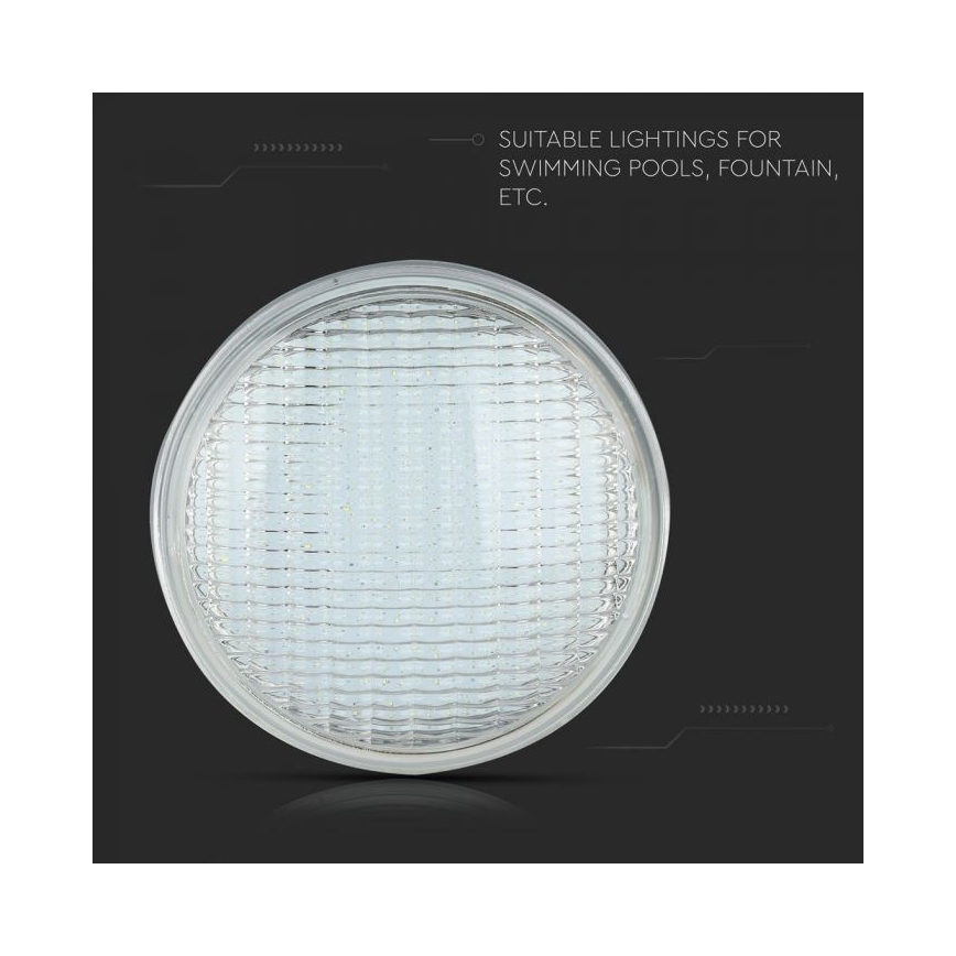 Bec LED pentru piscină LED/8W/12V IP68 6400K