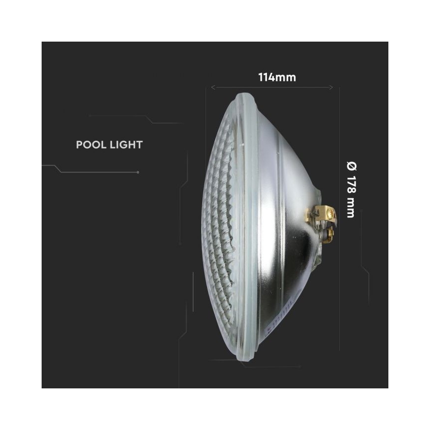 Bec LED pentru piscină LED/8W/12V IP68 6400K